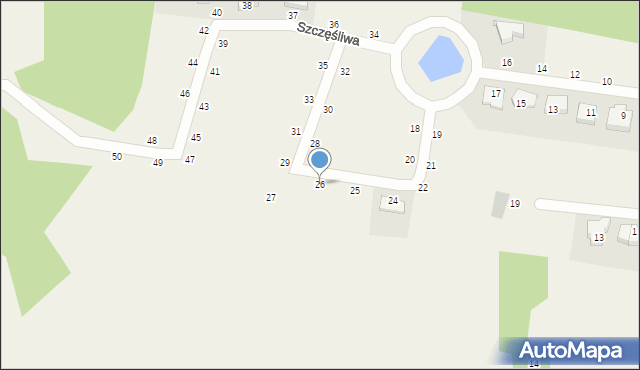 Dobra, Szczęśliwa, 26, mapa Dobra