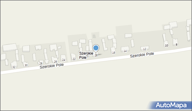 Domaniewice, Szerokie Pole, 18, mapa Domaniewice