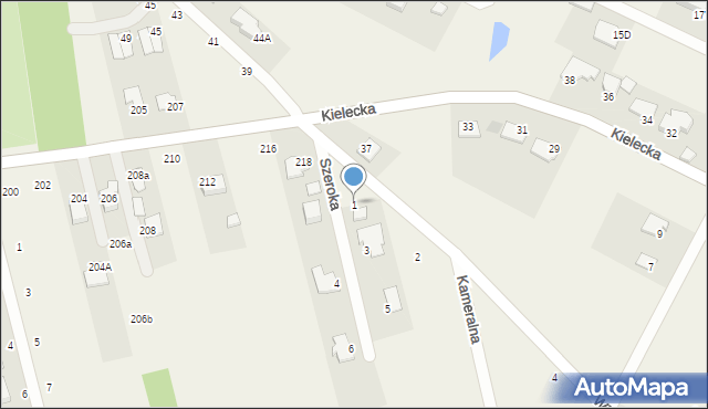 Domaszowice, Szeroka, 1, mapa Domaszowice