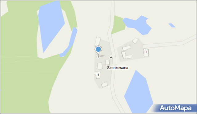 Donimierz, Szenkowana, 2, mapa Donimierz
