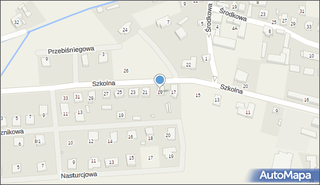 Dopiewiec, Szkolna, 19, mapa Dopiewiec