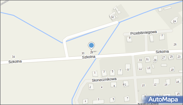 Dopiewiec, Szkolna, 28, mapa Dopiewiec