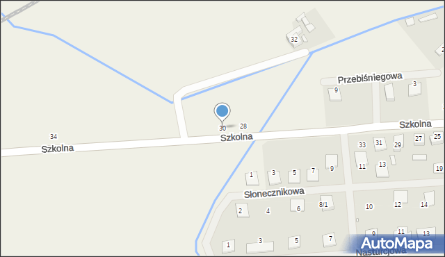 Dopiewiec, Szkolna, 30, mapa Dopiewiec