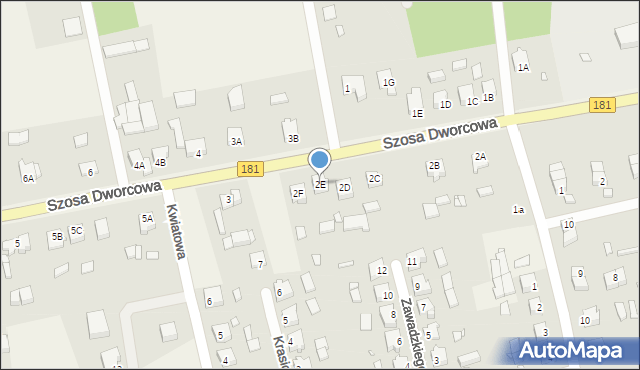 Drawski Młyn, Szosa Dworcowa, 2E, mapa Drawski Młyn