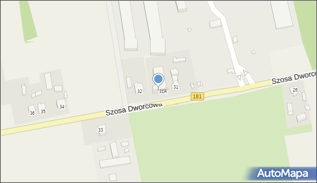 Drawski Młyn, Szosa Dworcowa, 31B, mapa Drawski Młyn