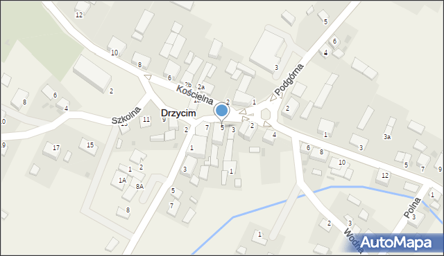 Drzycim, Szkolna, 5, mapa Drzycim