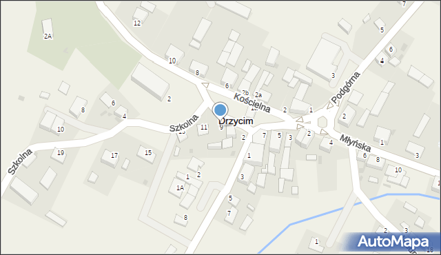 Drzycim, Szkolna, 9, mapa Drzycim