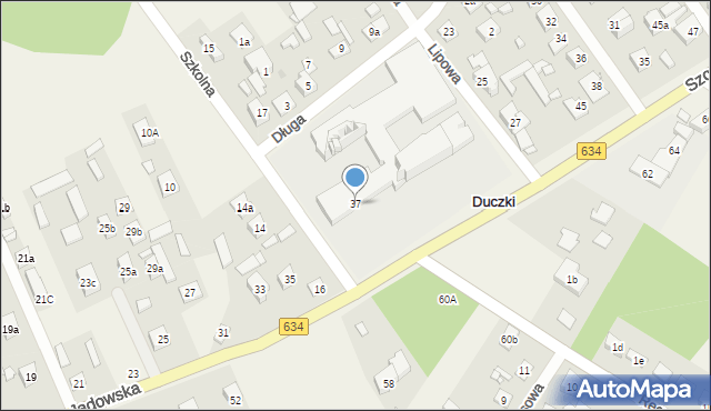Duczki, Szosa Jadowska, 37, mapa Duczki