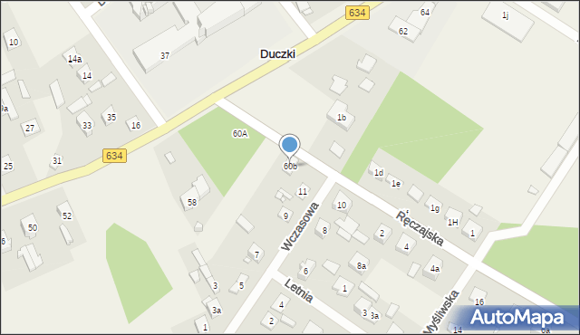 Duczki, Szosa Jadowska, 60b, mapa Duczki