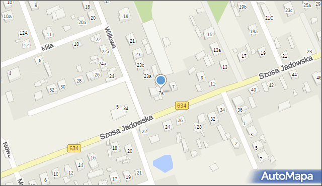 Duczki, Szosa Jadowska, 7a, mapa Duczki