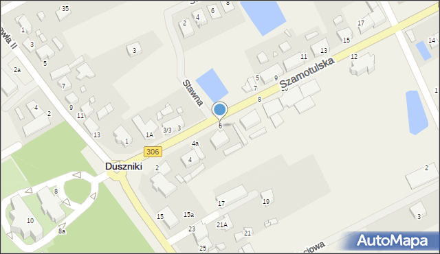 Duszniki, Szamotulska, 6, mapa Duszniki