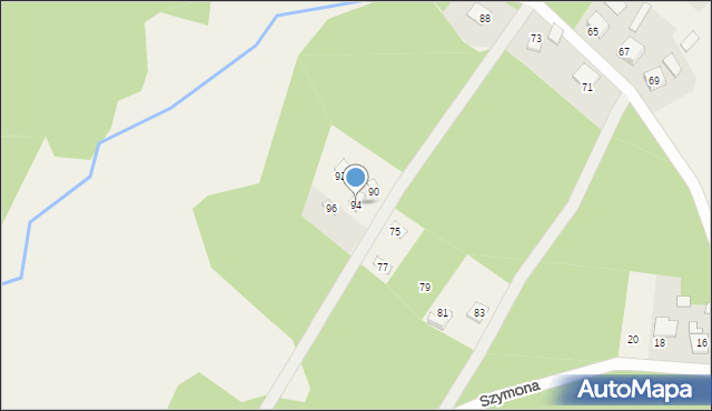 Dylaki, Szkolna, 60A, mapa Dylaki