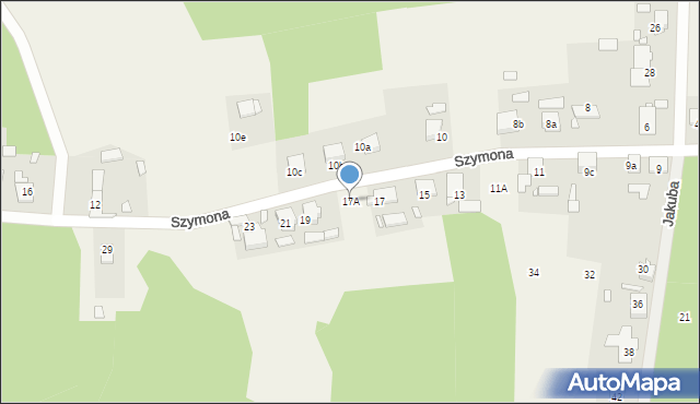 Dylaki, Szymona, 17A, mapa Dylaki