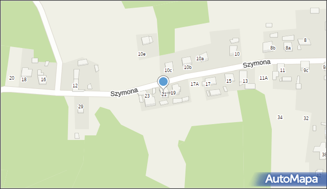 Dylaki, Szymona, 21, mapa Dylaki