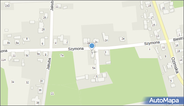 Dylaki, Szymona, 7, mapa Dylaki