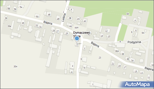 Dymaczewo Stare, Szkolna, 2, mapa Dymaczewo Stare