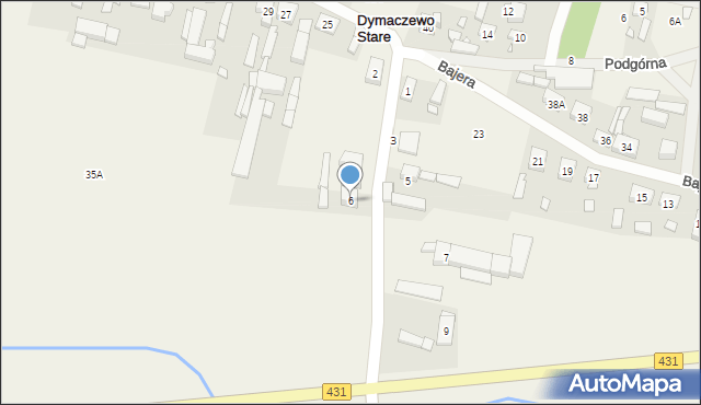 Dymaczewo Stare, Szkolna, 6, mapa Dymaczewo Stare