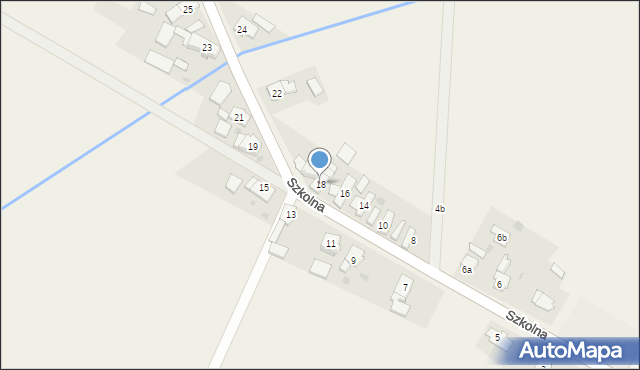 Dziedzice, Szkolna, 18, mapa Dziedzice