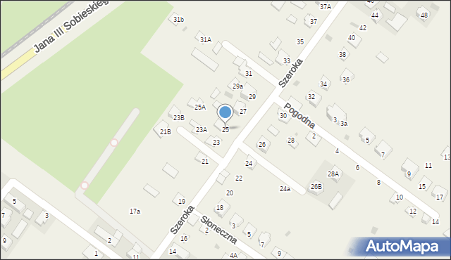 Franciszków, Szeroka, 25, mapa Franciszków