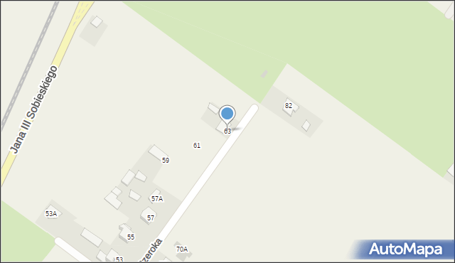 Franciszków, Szeroka, 63, mapa Franciszków