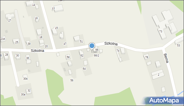 Gaj, Szkolna, 64, mapa Gaj