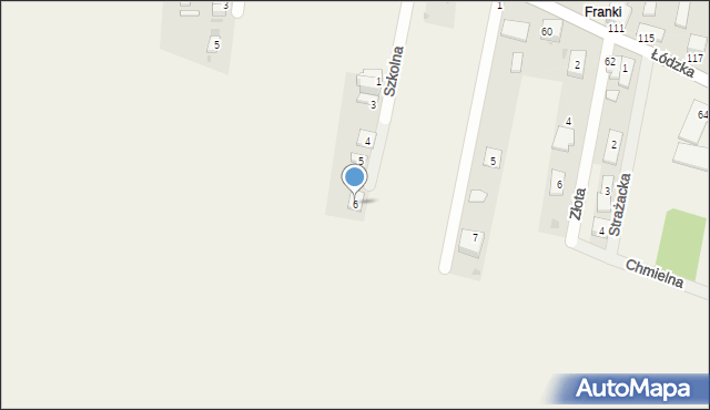 Gajkowice, Szkolna, 6, mapa Gajkowice