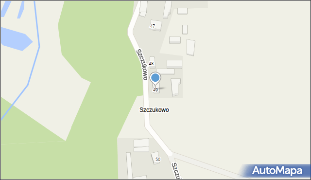 Gapowo, Szczukowo, 49, mapa Gapowo