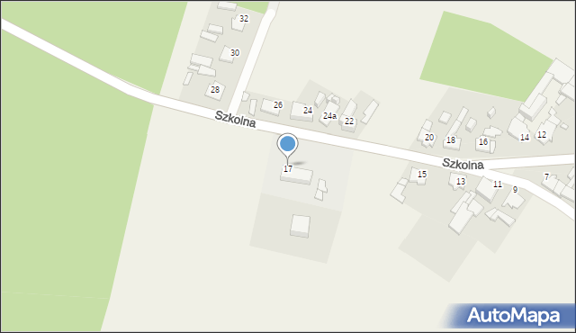 Gąsiorowice, Szkolna, 17, mapa Gąsiorowice