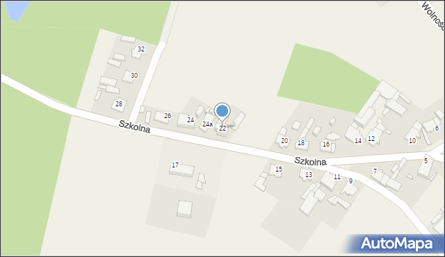 Gąsiorowice, Szkolna, 22, mapa Gąsiorowice