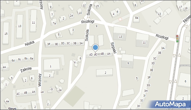 Gdańsk, Szpaki, 4C, mapa Gdańska