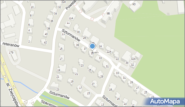 Gdynia, Szturmanów, 35, mapa Gdyni