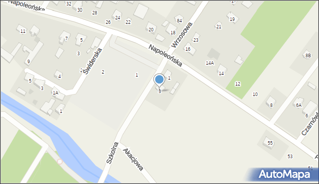 Glinianka, Szkolna, 3, mapa Glinianka