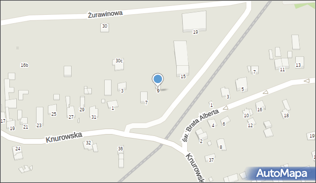 Gliwice, Szparagowa, 9, mapa Gliwic