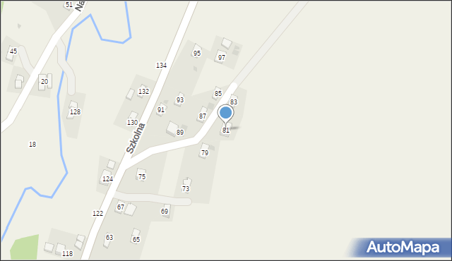 Głojsce, Szkolna, 81, mapa Głojsce