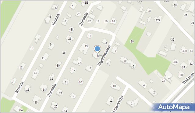 Głosków, Szybowcowa, 6, mapa Głosków