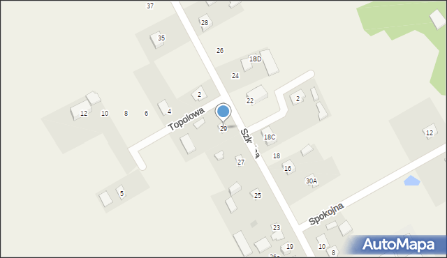 Głosków, Szkolna, 29, mapa Głosków