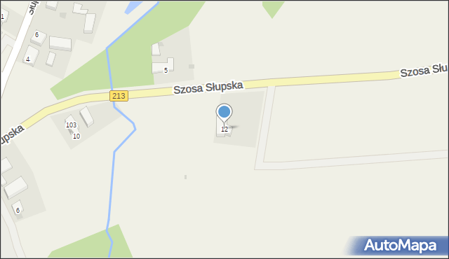 Główczyce, Szosa Słupska, 12, mapa Główczyce