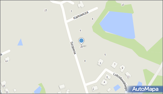 Gniezno, Szopena Fryderyka, 10, mapa Gniezna