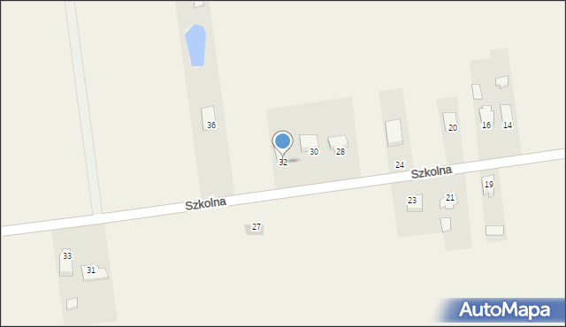 Gocław, Szkolna, 32, mapa Gocław