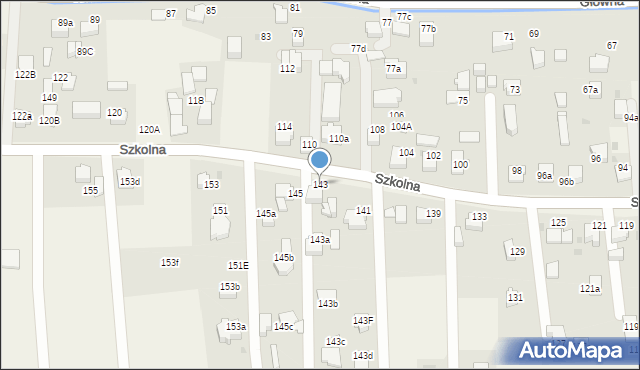 Goczałkowice-Zdrój, Szkolna, 143, mapa Goczałkowice-Zdrój