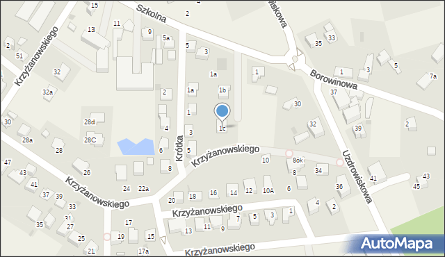 Goczałkowice-Zdrój, Szkolna, 1c, mapa Goczałkowice-Zdrój