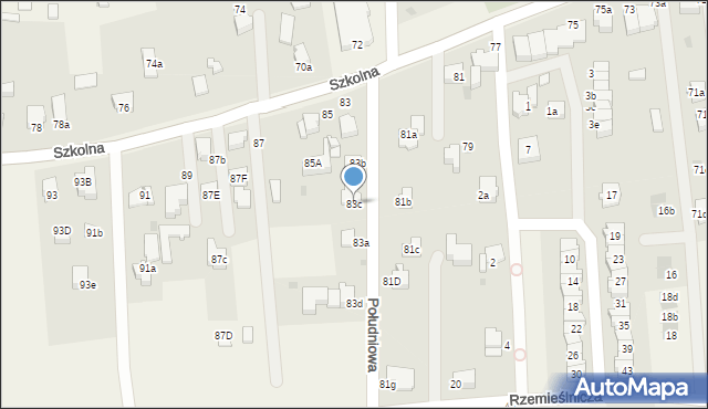 Goczałkowice-Zdrój, Szkolna, 83c, mapa Goczałkowice-Zdrój