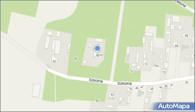 Gołąbek, Szkolna, 78, mapa Gołąbek