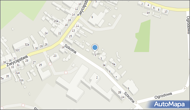 Golczewo, Szkolna, 1, mapa Golczewo