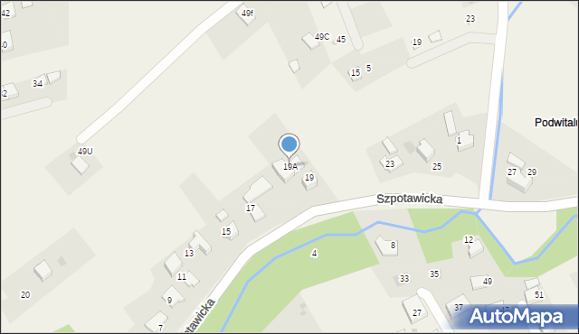 Górki Wielkie, Szpotawicka, 19A, mapa Górki Wielkie