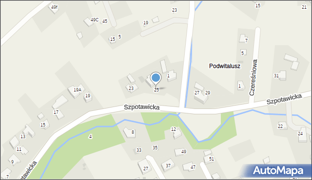 Górki Wielkie, Szpotawicka, 25, mapa Górki Wielkie