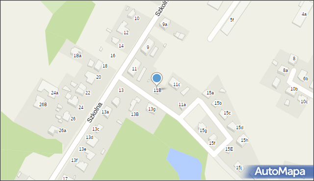 Goświnowice, Szkolna, 11B, mapa Goświnowice