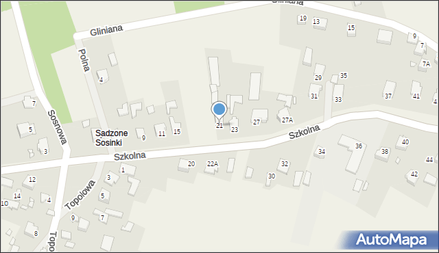 Grabowa, Szkolna, 21, mapa Grabowa