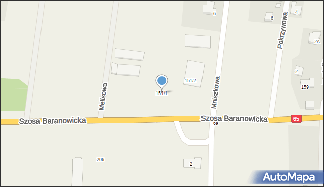 Grabówka, Szosa Baranowicka, 151/1, mapa Grabówka