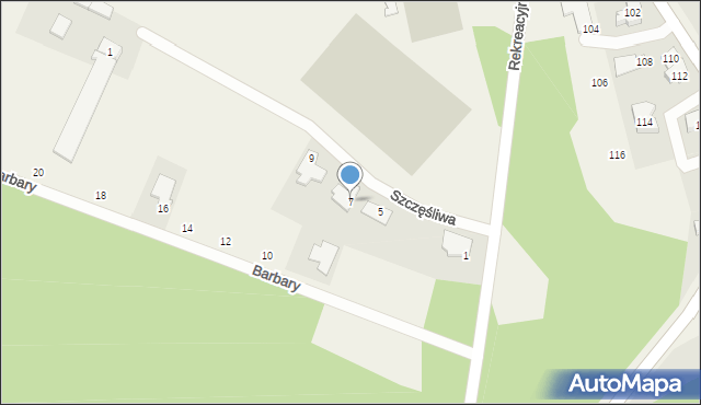 Granica, Szczęśliwa, 7, mapa Granica